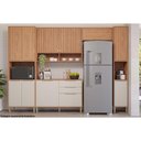 Ver imagem 5 de Armário de Cozinha Modulado Divina Geladeira C/ 1 Porta Basculante 80 Cm Cinamomo - Mgm