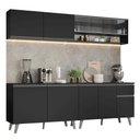 Ver imagem 2 de Armário de Cozinha Completa 260 cm Preto Nice Madesa 03