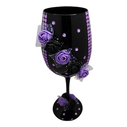 Taça Preta Pomba Gira Maria Mulambo Rosas - 1