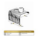 Ver imagem 5 de Kit 2 Bandejas Esteira para Braço de Sofá de Couro Marrom com Porta Controle