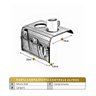 Kit 2 Bandejas Esteira para Braço de Sofá de Couro Marrom com Porta Controle - 5