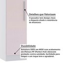Ver imagem 4 de Guarda Roupa Modulado 38cm 1 Porta Alpes Luciane Móveis