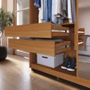 Ver mais imagens de Guarda-roupa com Espelho 4 Portas Órion