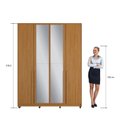 Ver imagem 5 de Guarda-roupa com Espelho 4 Portas Órion