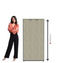 Ver imagem 6 de Armário Alto para Escritório com 2 Portas Pivotantes P25 Preto/Castanha Marrom