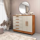 Ver imagem 1 de Cômoda Istambul C/ Sapateira Com 06 Pés 05 Gavetas 02 portas Tcil Móveis Cômoda com sapateira Istamb