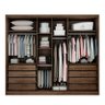Guarda Roupa Casal 100% MDF 6 Portas 8 Gavetas - Robust -Cacau - Móveis Novo Horizonte - 4