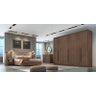 Guarda Roupa Casal 100% MDF 6 Portas 8 Gavetas - Robust -Cacau - Móveis Novo Horizonte - 1