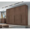 Guarda Roupa Casal 100% MDF 6 Portas 8 Gavetas - Robust -Cacau - Móveis Novo Horizonte - 2