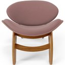 Ver imagem 3 de Kit 2 Poltronas Decorativa Orgânica Sala Living Kadosh L02 Suede Rosê - Lyam Decor