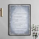 Ver imagem 1 de Quadro Salmo 91 - Papiro Cinza 45x34cm:moldura Preta