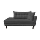 Ver imagem 1 de Divã Recamier Troya 2,00 Cm Lado Direito Suede Grafite