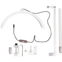 Ver imagem 7 de Luminaria Estetica Suporte Mesa Celular Meia Lua 3 Tons Ajustavel Maquiagem Manicure Tatuagem