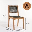 Ver imagem 3 de Conjunto 2 Cadeiras 88cm X 57cm Sintra