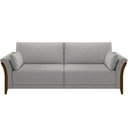 Ver imagem 3 de Sofá 02 Lugares para Sala de Estar Pés em Madeira 162 Cm Stefan M03 Linho Cinza - Lyam Decor