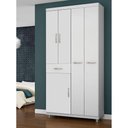 Ver imagem 2 de Guarda-Roupa Solteiro 5 Portas 1 Gaveta com Pés 1005 Araplac