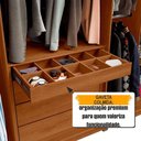 Ver imagem 5 de Guarda Roupa Casal Belgica 5 Gavetas MDF-MDP Carvalho Tapajós com LED RV Móveis