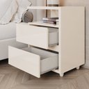 Ver imagem 6 de Conjunto 2 Mesas de Cabeceira 2 Gavetas Campeche Off White