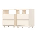 Ver imagem 4 de Conjunto 2 Mesas de Cabeceira 2 Gavetas Campeche Off White