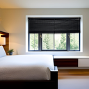 Ver imagem 1 de Persiana Horizontal Pvc Block Preta 180 (l) X 160 (a) Cm Lâminas Alta Cobertura e Kit de Instalação