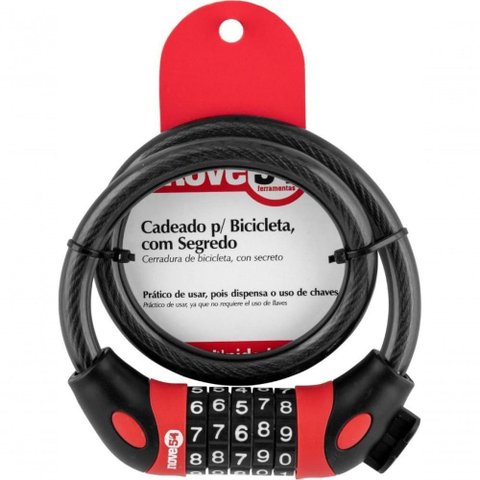 Cadeado para Bicicleta 60 Cm com Segredo Nove54