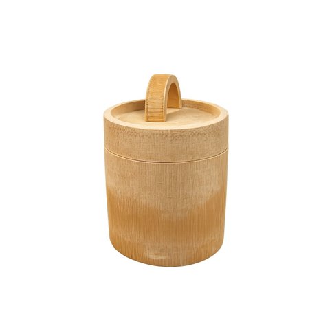 Açucareiro de Bambu com Tampa de Alça