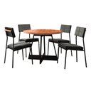 Ver imagem 2 de Sala de Jantar Carraro Mesa Átria Redonda 4 Cadeiras Neo