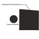 Ver imagem 3 de Cabeceira Painel Dubai Solteiro 90cm Corino Marrom