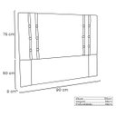 Ver imagem 4 de Kit Recamier e Cabeceira Santorini Spz 90cm Veludo - Doce Sonho Móveis