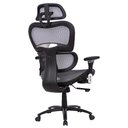 Ver imagem 4 de Cadeira de Escritório Ergonômica Presidente Tela Mesh Kelter Cinza V502
