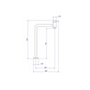 Ver imagem 2 de Torneira de Mesa Bica Alta de 90 Graus para Lavatório Link Cromado 1199.c.lnk