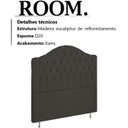 Ver imagem 3 de Cabeceira Solteiro 90 cm Room Linho SL 74 Peer