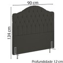 Ver imagem 4 de Cabeceira Solteiro 90 cm Room Linho SL 74 Peer