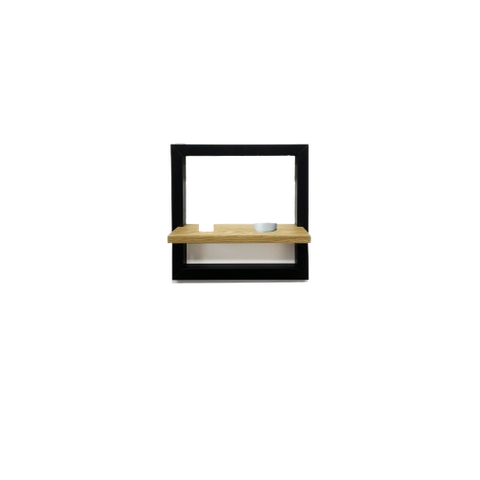 Prateleira Quadro Decorativa 25 X 25cm Frame 2525:preto