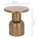 Ver imagem 3 de Mesa Decorativa em Metal Dourado Mart 44cm