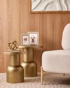 Ver imagem 2 de Mesa Decorativa em Metal Dourado Mart 44cm