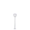 Ver imagem 1 de Poste de Jardim p10/b15 de 1,30m com Globo de Vidro Transparente 15x28 Branco