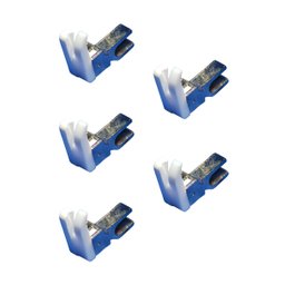 05 Pé Calcador de Teflon Pesponto Compensado para Maquina Reta Industrial Lado Esquerdo 2mm Tcl-1/16 - 6