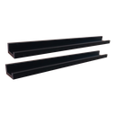 Ver imagem 1 de Kit 2 Prateleira Porta Quadros Retratos Fotos Temperos Livros e Enfeites Cor:Preto