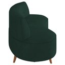 Ver imagem 6 de Sofá 2 Lugares para Sala Living 135cm Pés Palito Korah K04 Veludo Verde - Mpozenato