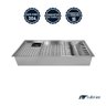 Cuba Pia de Cozinha Gourmet com Módulos Porta Pratos Copos Talheres Saladeira Inox 304 Tubrax - 9