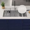 Cuba Pia de Cozinha Gourmet com Módulos Porta Pratos Copos Talheres Saladeira Inox 304 Tubrax - 5