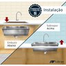Cuba Pia de Cozinha Gourmet com Módulos Porta Pratos Copos Talheres Saladeira Inox 304 Tubrax - 8