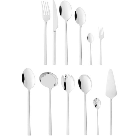 Faqueiro Firenze 54 Peças Aço Inox Wolff Mesa Posta Elegante Jogo de Talheres