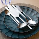 Ver imagem 4 de Faqueiro Firenze 54 Peças Aço Inox Wolff Mesa Posta Elegante Jogo de Talheres