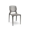 Cadeira Ville Cinza Basalto Empilhável em Polipropileno Plaxmetal - 1