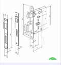Ver imagem 2 de Fechadura Duna 1 Imab - 40mm - Cromo Acetinado - Interna