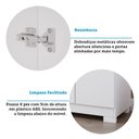 Ver mais imagens de Guarda-Roupa Casal 6 Portas 3 Gavetas Kit 4 Espelhos e 8 Pés 199cm 100% MDF Clara