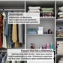 Ver imagem 7 de Guarda-Roupa Casal 6 Portas 3 Gavetas Kit 4 Espelhos e 8 Pés 199cm 100% MDF Clara