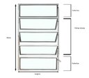 Ver imagem 3 de Vitrô Alumínio Branco Basculante 5V Classic - 100x60